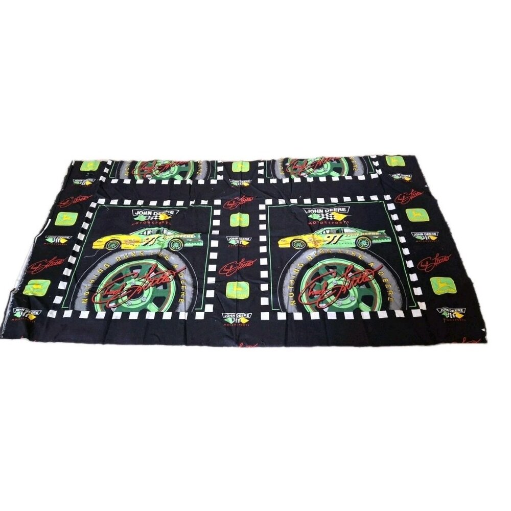 John Deere Motorsports Cotton Pillow Fabric Panel 18" X 44", Pillow Block